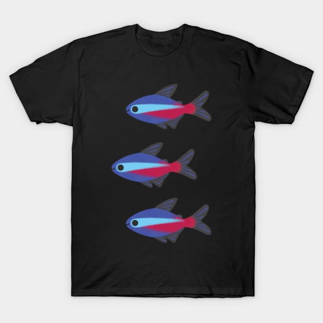 cardinal tetra T-Shirt by pikaole